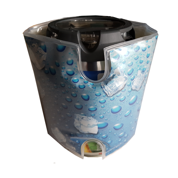 Fasskühler 5 Liter Fass Eiswürfel Optik