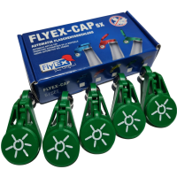 FlyEx-Cap - 5er Set - Motiv Sonne grün