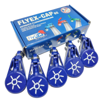 FlyEx-Cap - 5er Set - Motiv Sonne blau