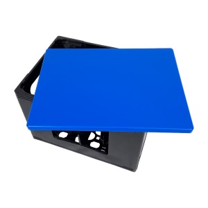 Bierkisten Sitz Kunststoff Blau