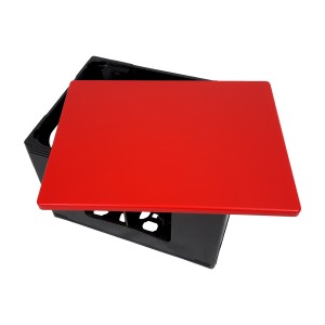 Bierkisten Sitz Kunststoff Rot