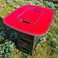 Bierkistentisch PREMIUM Stadion - Uni Rot